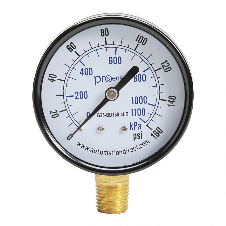 G25BD1604LB > PROSENSE > PROSENSE MECHANICAL PRESSURE GAUGE, 2.5I