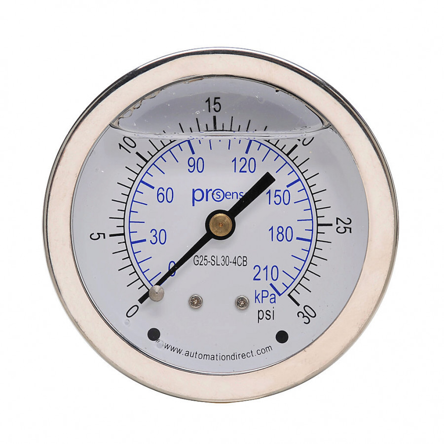 G25SL304CB > PROSENSE > PROSENSE MECHANICAL PRESSURE GAUGE, 2.5I
