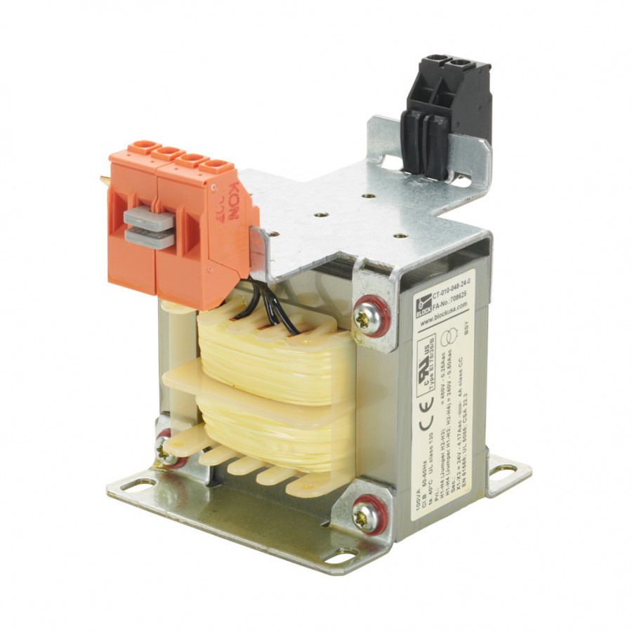 CT-010-048-24-0 > BLOCK > BLOCK CONTROL TRANSFORMER, OPEN CORE, 10 ...