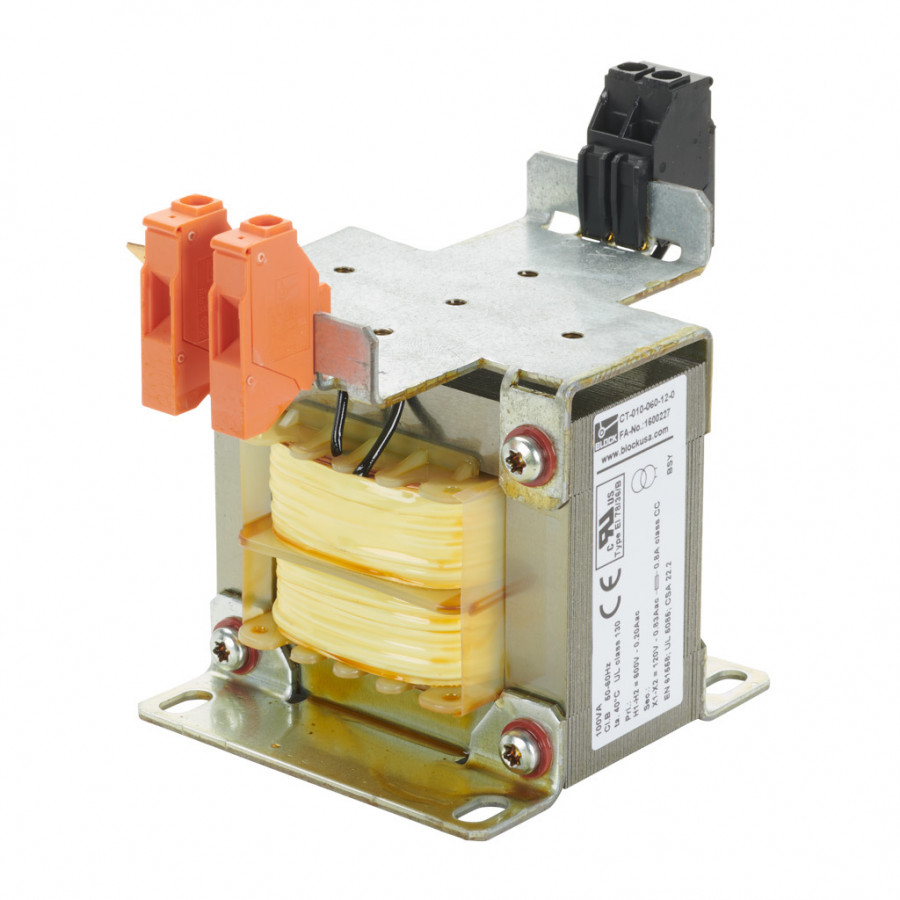 CT-010-060-12-0 > BLOCK > BLOCK CONTROL TRANSFORMER, OPEN CORE, 10 ...