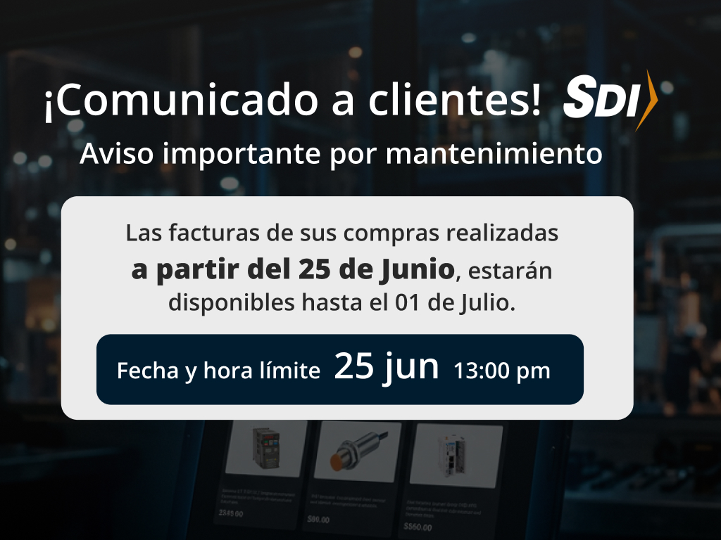 Comunicado a clientes - Aviso importante por mantenimiento